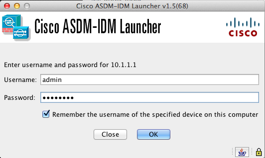 cisco asdm-idm launcher